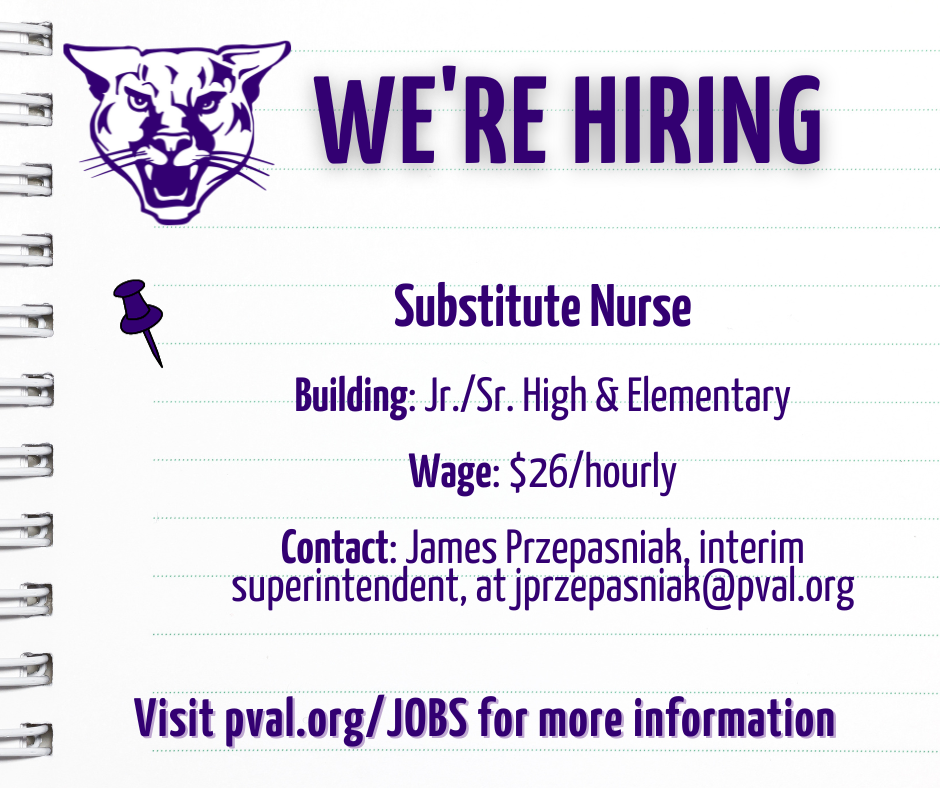 we're hiring sub nurse 